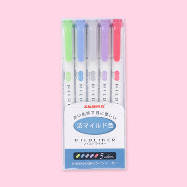  Zebra Mildliner Double-Sided Highlighter - Fine / Bold - 15  Color Bundle