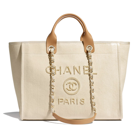 chanel shopping bag canvas