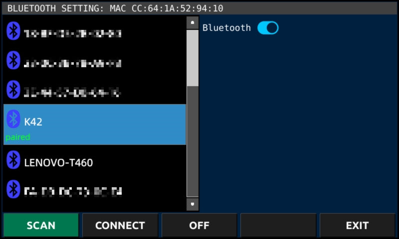 X-6200 Bluetooth panel