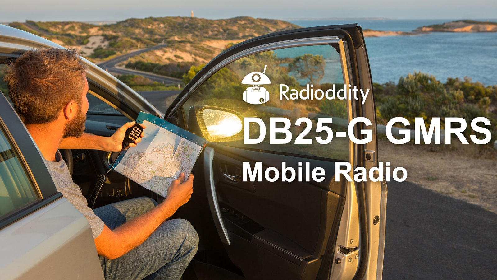 Radioddity DB25-G GMRS Mobile Radio 25W Quad Watch UHF VHF Scann