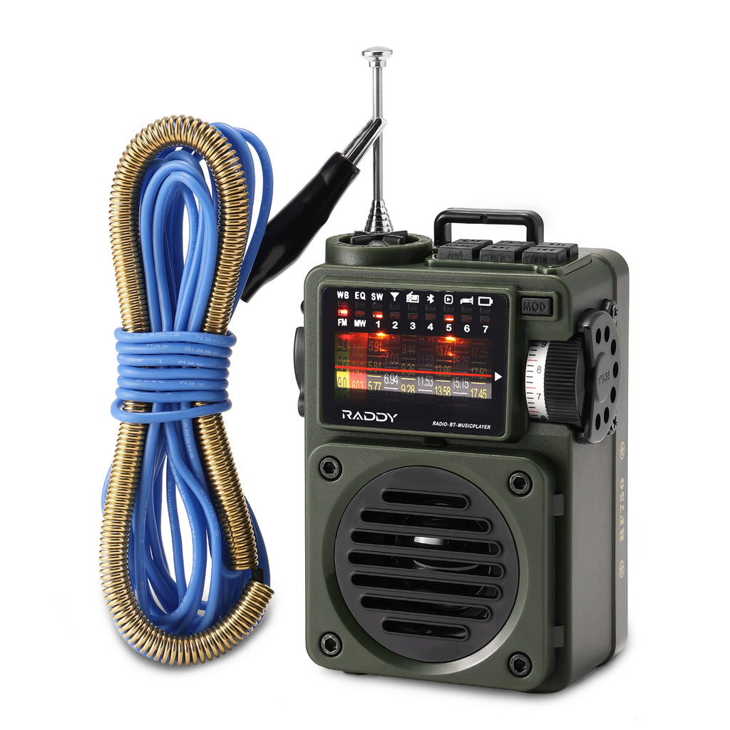 Raddy RF750 Shortwave AM/FM/SW/WB | Portable Digital Rechargea– Radioddity