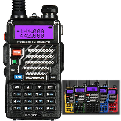 BaoFeng UV-5R 8 Watt High Power VHF UHF Dual Band Two Way Radio Tri-Power  8/4/1W Portable Radio with one More 3800mAh Battery,Speaker, Antenna, USB