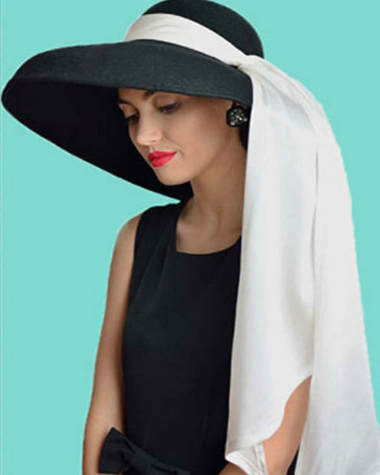 breakfast at tiffany's hat with scarf