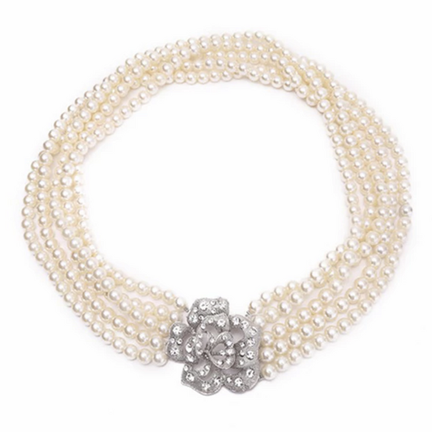 Breakfast at Tiffany's Necklace | 5 Strand Pearl Necklace