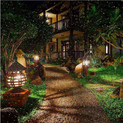 Moving Garden Laser Light