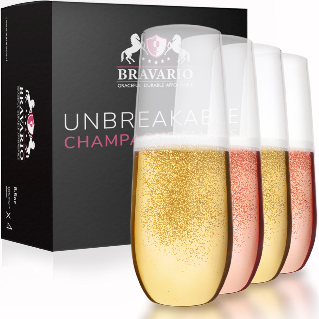 Unbreakable Wine Glasses – Stemless Bravario Wine Glasses