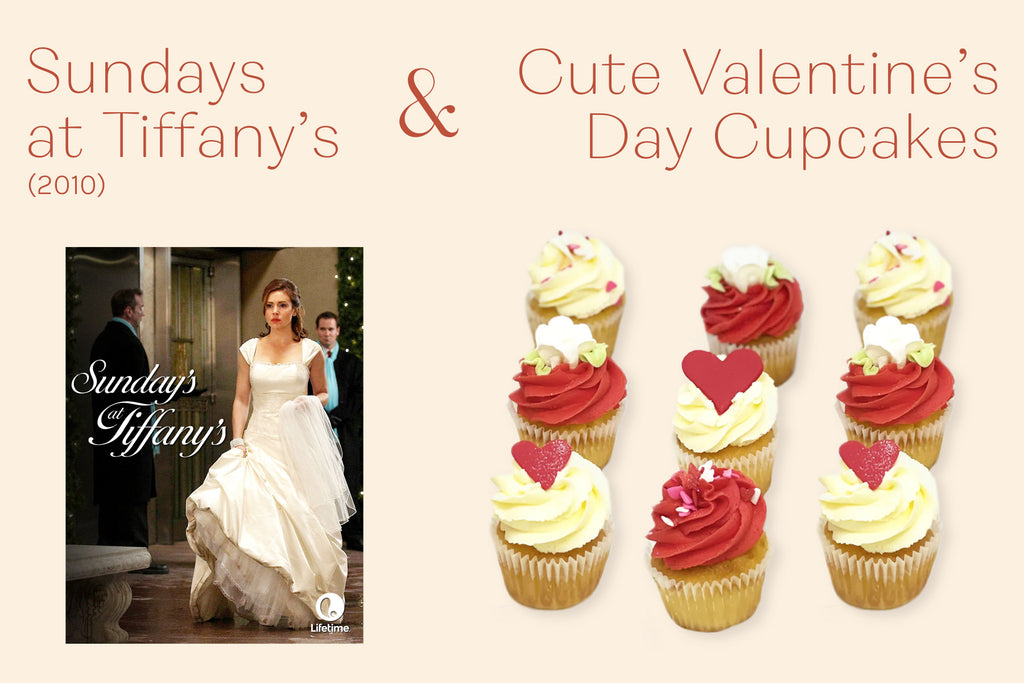 Fun Movie Night Ideas to try This Valentine’s Day - Sundays at Tiffany’s + Cute Valentine's day cupcakes