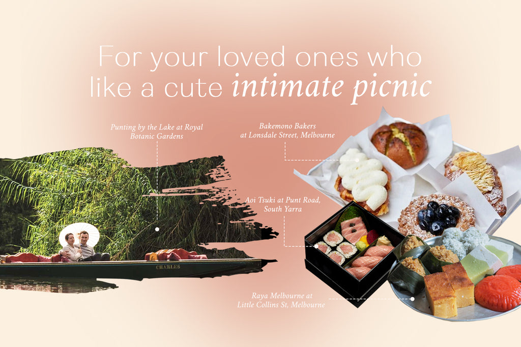 For your loved ones who like a cute intimate picnic — Go punting at Royal Botanic Gardens