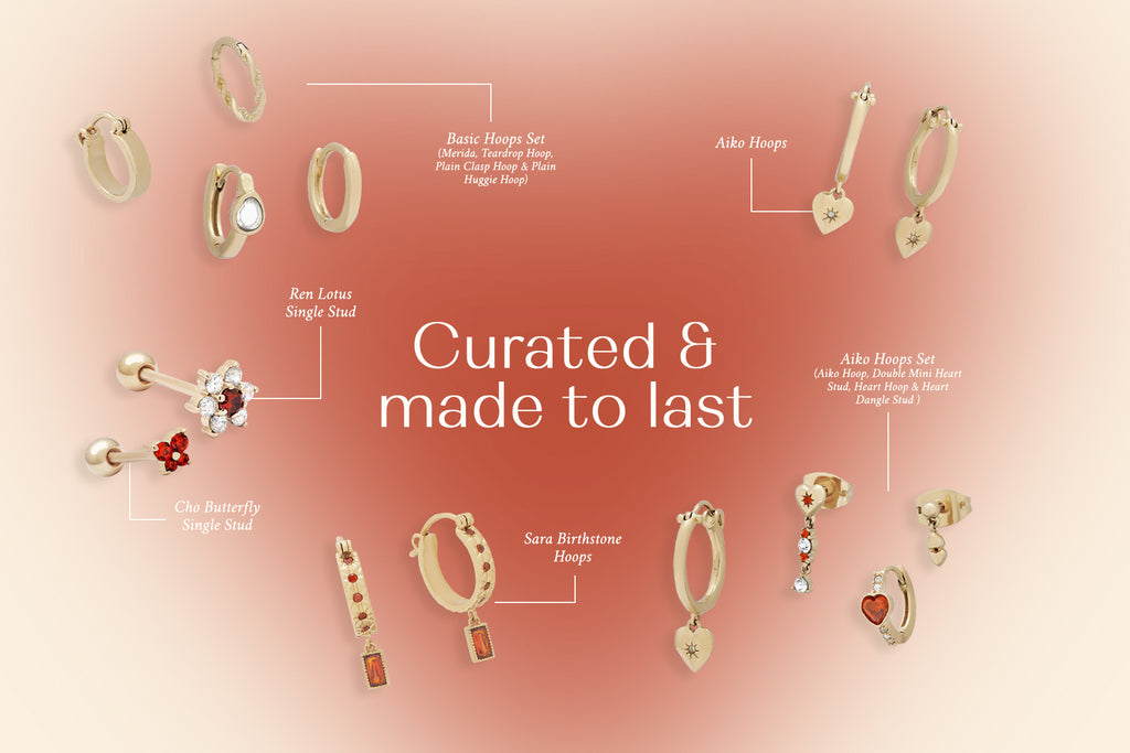 Curated & made to last - Piercings Collection