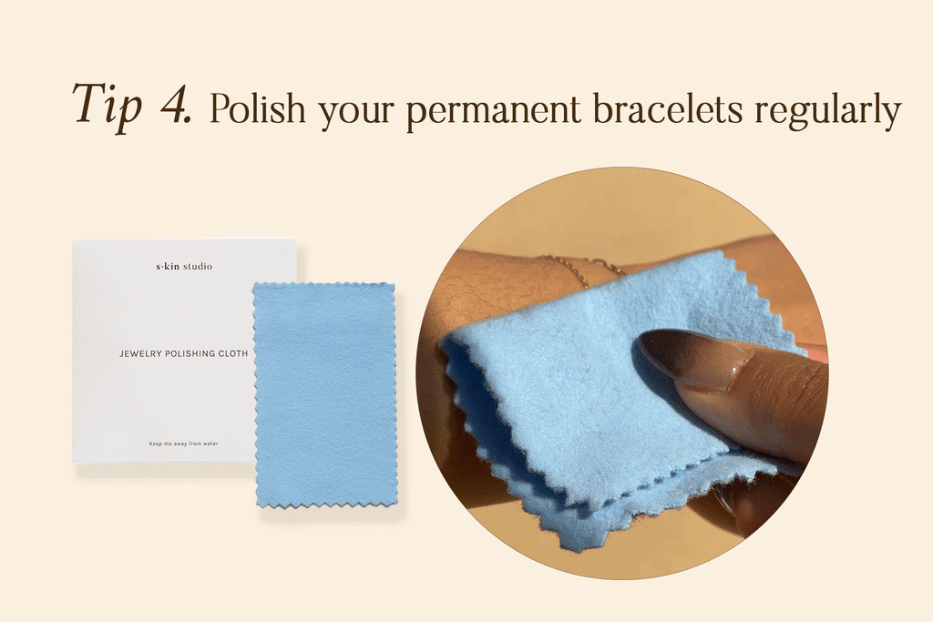 HOW TO TAKE CARE OF YOUR SOLID GOLD PERMANENT WELDED BRACELET | POLISH YOUR PERMANENT BRACELETS REGULARLY