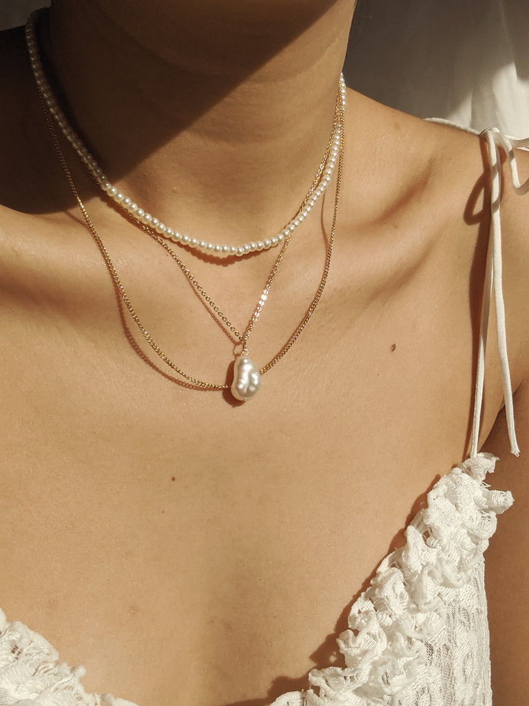 Layering Necklaces Stars and Moon in Gold – Hey Happiness