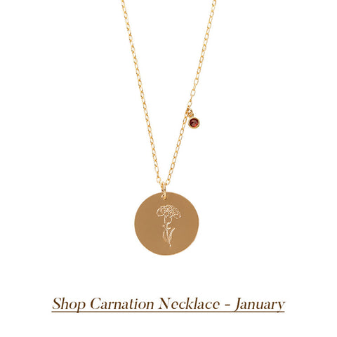 Next Day Shipping Birth Flower Jewelry Birth Month Necklace -  Canada