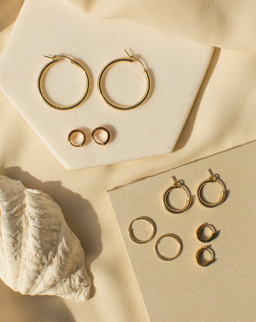 Sandra Basic Hoops - S-kin Studio Jewelry | Minimal Jewellery
