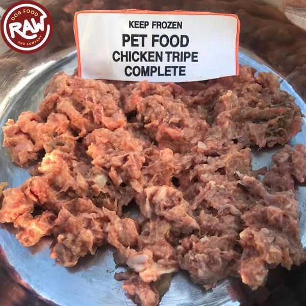 chicken and tripe raw dog food