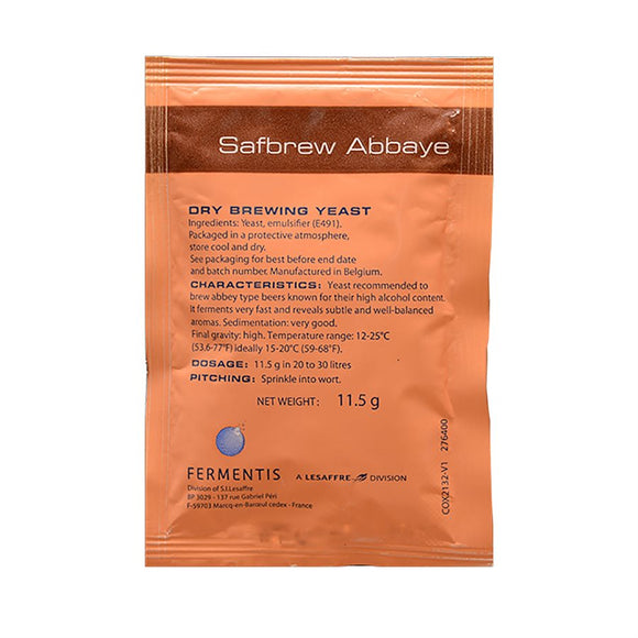 Safbrew BE-256 11.5g Sachet (Formerly Abbaye)