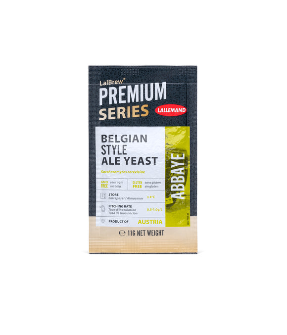 LalBrew PREMIUM SERIES Abbaye Belgian ale yeast, 11g sachet