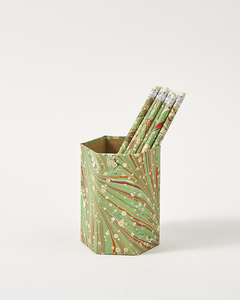 Marble Tissue Box (Green) - Handicraft Bazaar