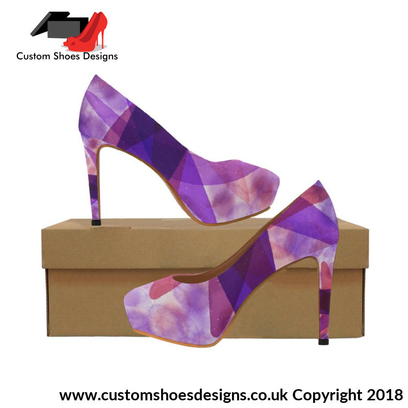 purple high heels uk