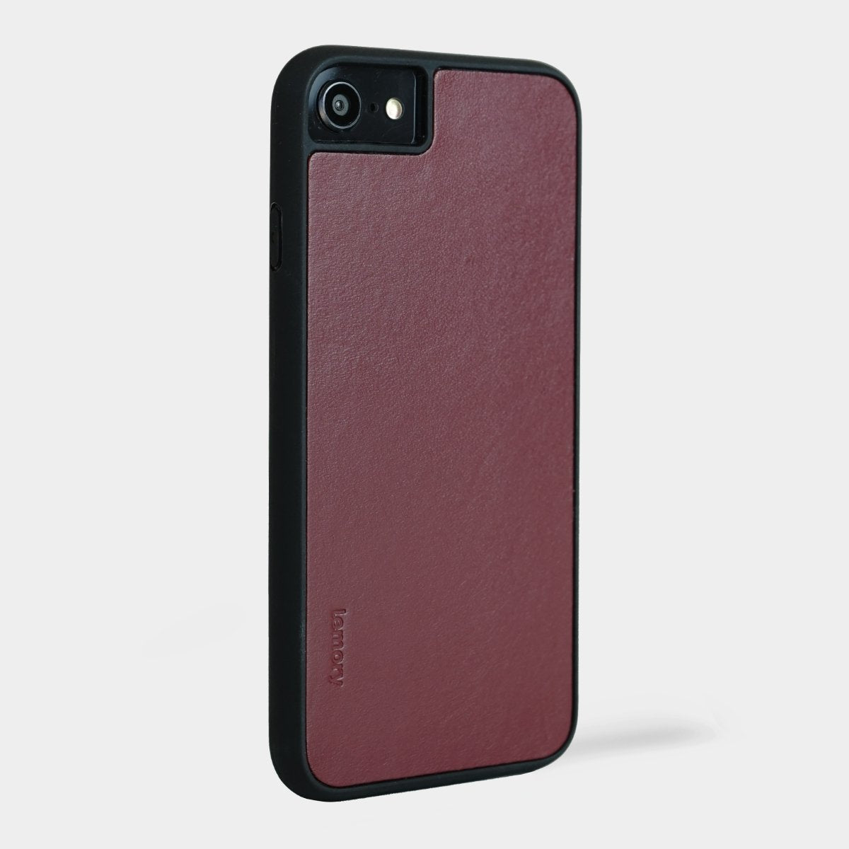 Prémiový kožený kryt Lemory PROTECT na mobil Apple iPhone 7 / 8 / SE 2020 - Burgundy (Prémiový kožený kryt, pouzdro, obal Lemory PROTECT na mobilní telefon Apple iPhone 7 / Apple iPhone 8 / Apple iPhone SE 2020 - Burgundy)