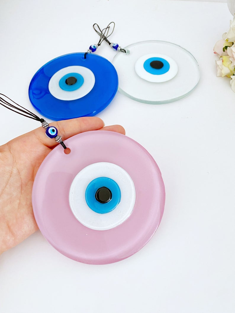 glass evil eye home protector