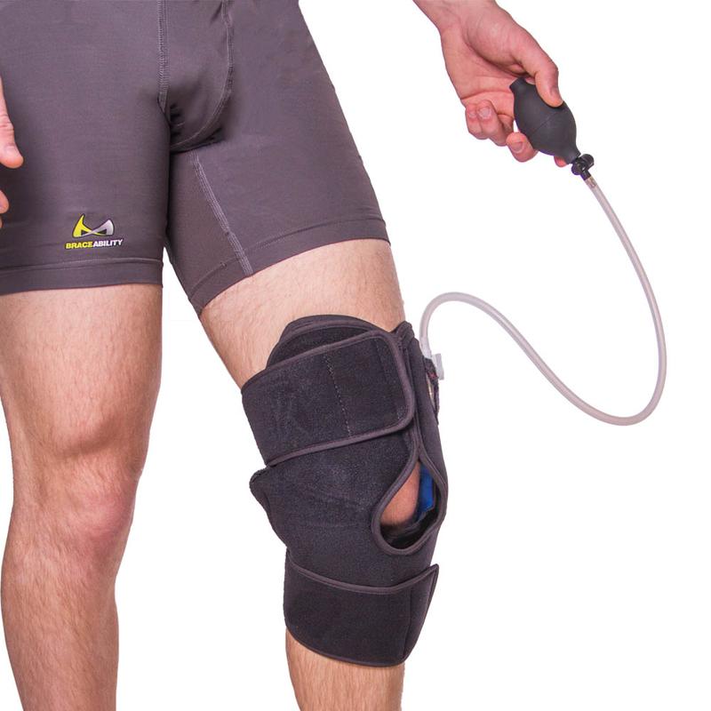 inflatable cold therapy knee wrap for football injuries