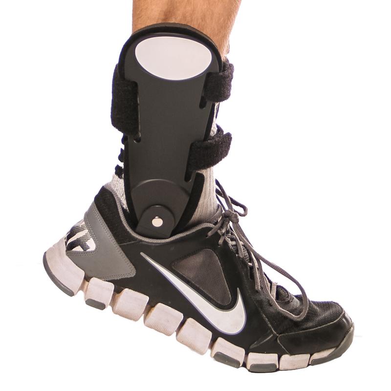 hinged ankle brace for after football injuries