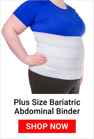 plus size abdominal binder to support womens lower back and abdomen pain