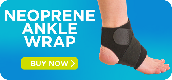 buy a neoprene ankle wrap for ankle sprains or a twisted ankle