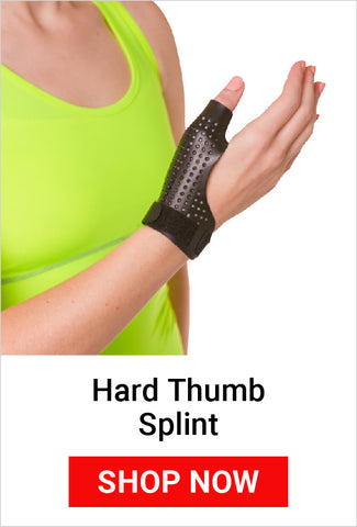 hard thumb splint for de quervains tenosynovitis