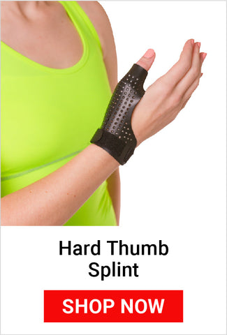 using a hard thumb splint in the garden will help to relieve the hand and wrist pain