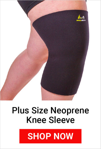 shop the plus size neoprene knee sleeve for gardening