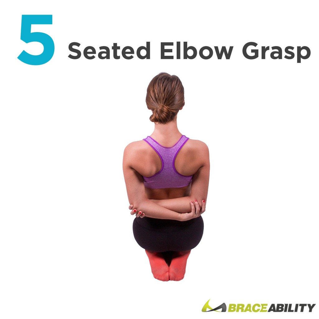 seated elbow grasps to eliminate bad posture easily
