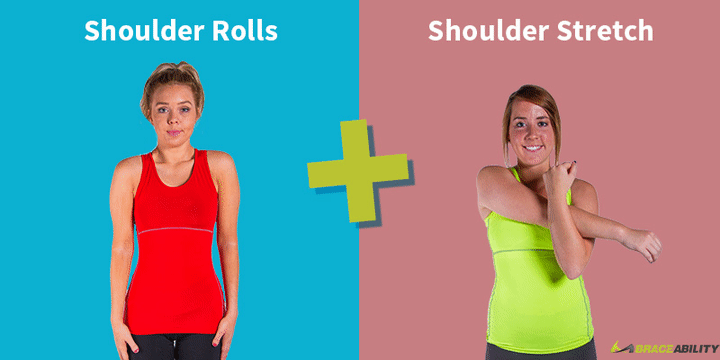 shoulder roll and stretch exercise for correcting your posture
