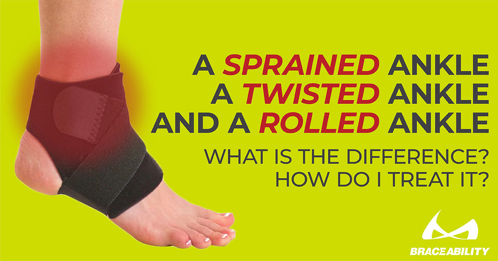 Click to read more about the difference between a sprained ankle and a rolled ankle