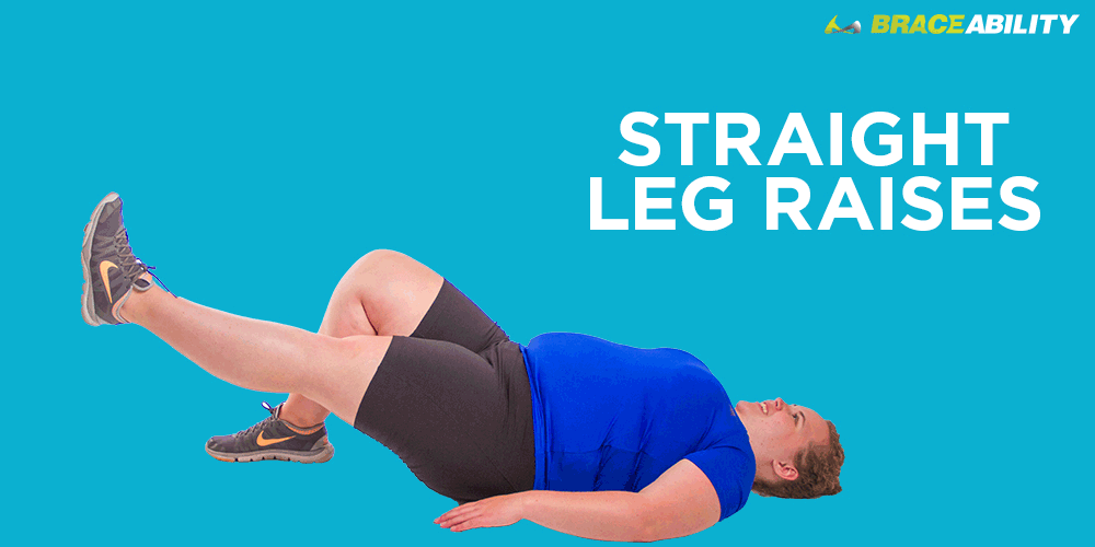 straight leg raise stretch for overweight people with knee pain
