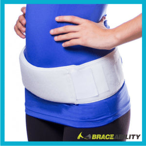 wear a sacroiliac joint belt to help with hip and back pain during pregnancy