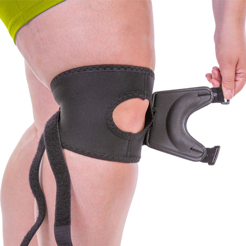 Elastic Slip-on Cotton Fabric Knee Pain Support Sleeve