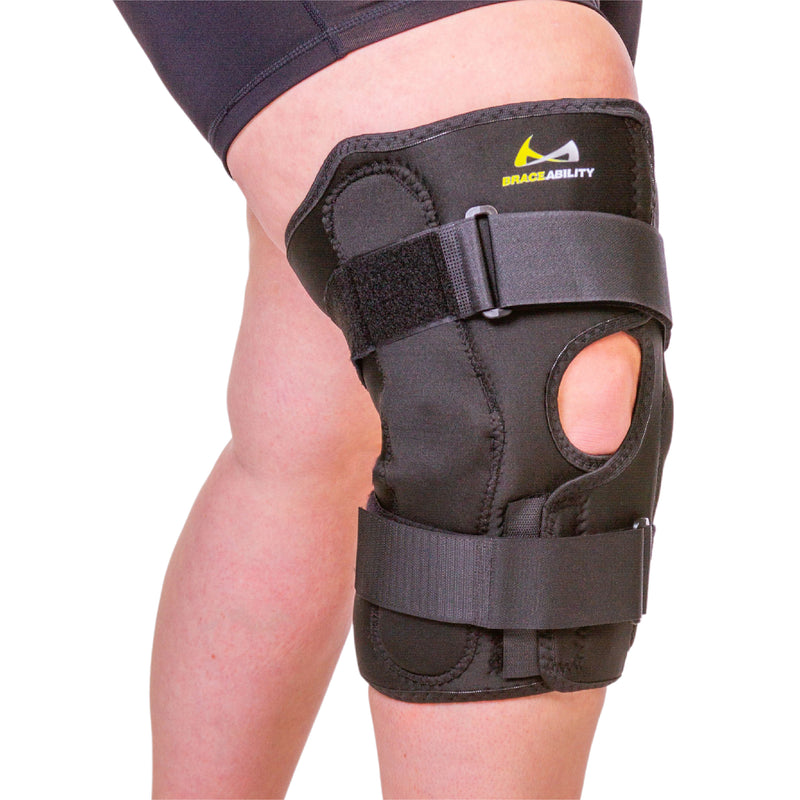 Obesity Knee Pain Brace | Big XXXXXXL Plus Size Support for an Overweight Person with Excess Leg Fat - 6XL