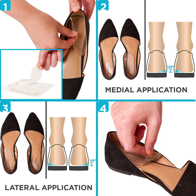 lateral heel wedges supination