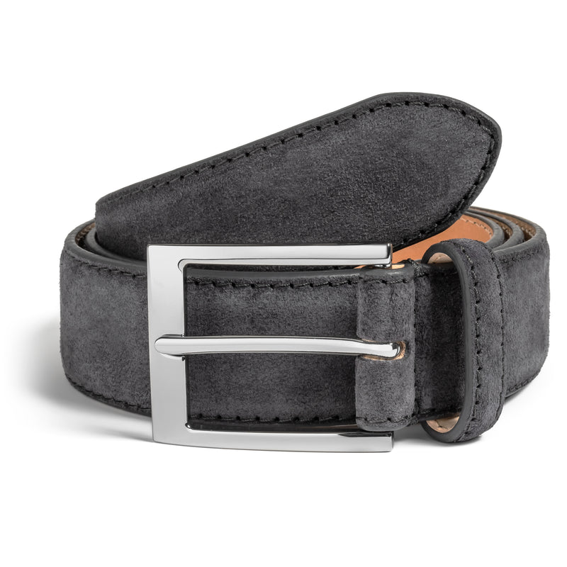 Slate Blue Suede Belt - To Boot New York