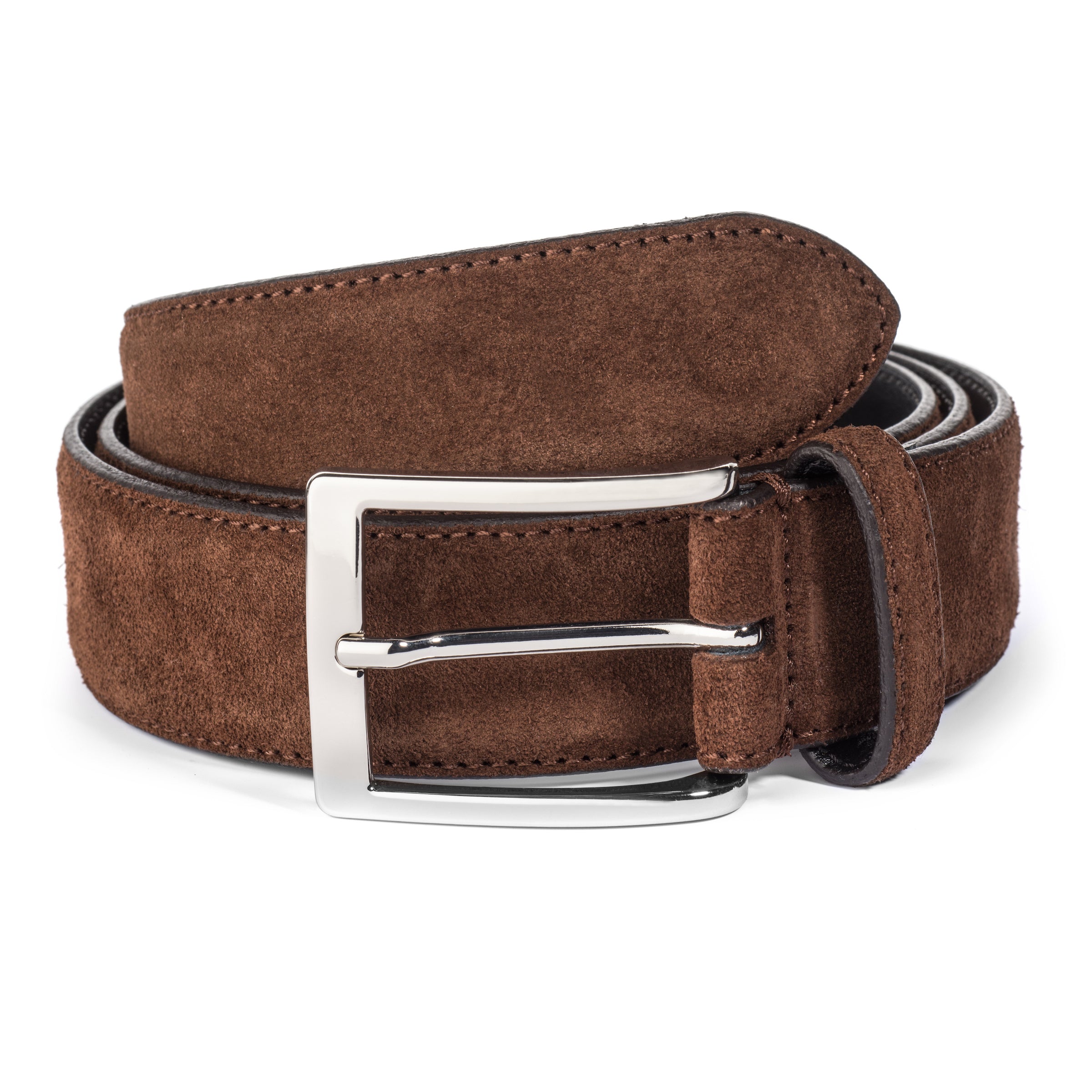 Dark Brown Suede Belt