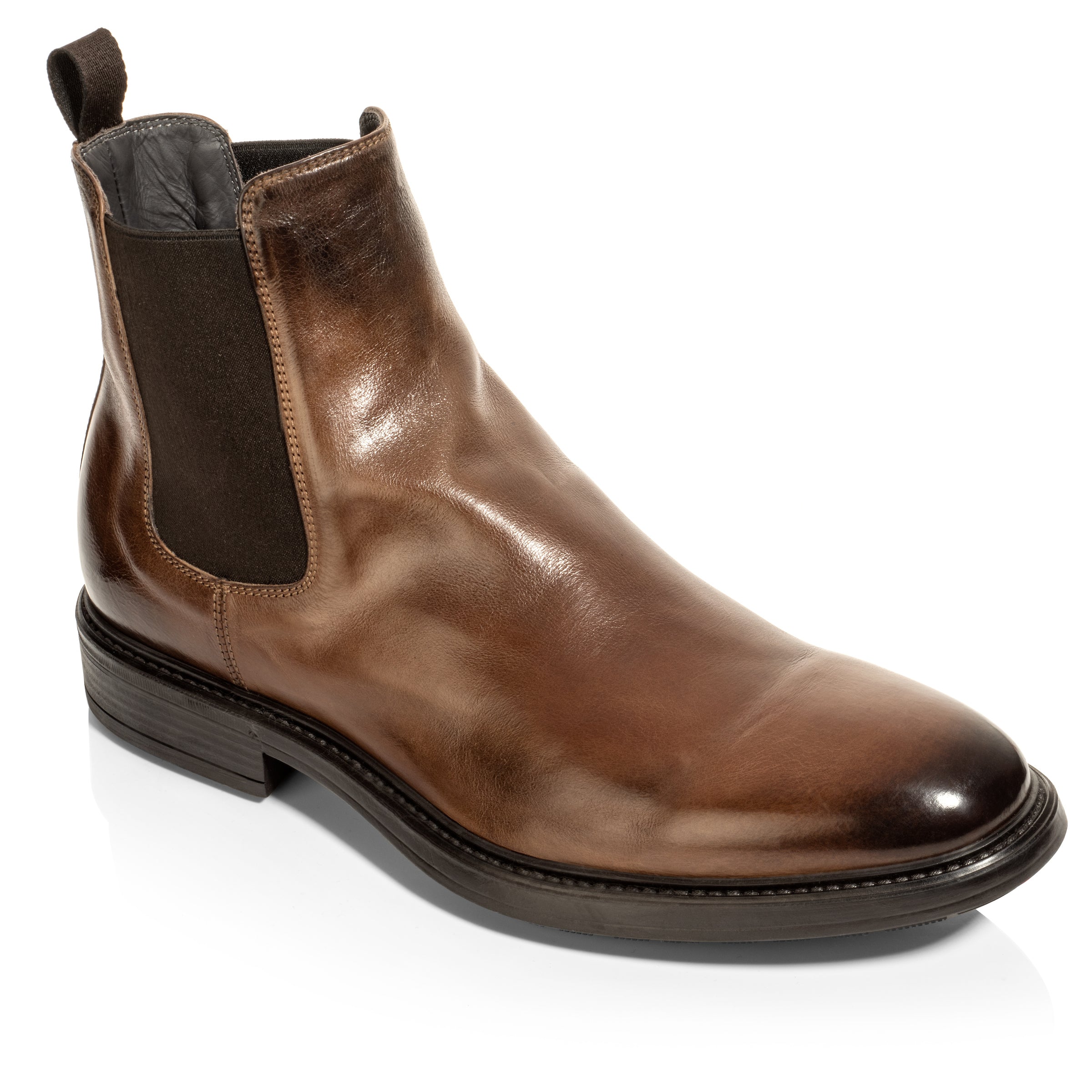 Julius Dark Brown Calf Chelsea boot