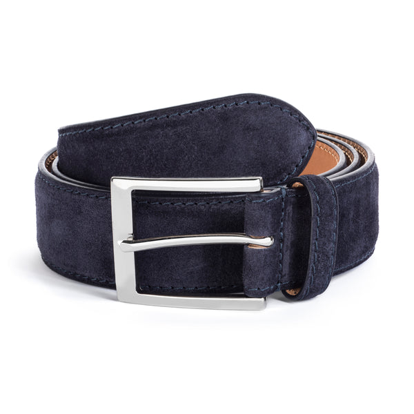 Navy Blue Suede belt - To Boot New York