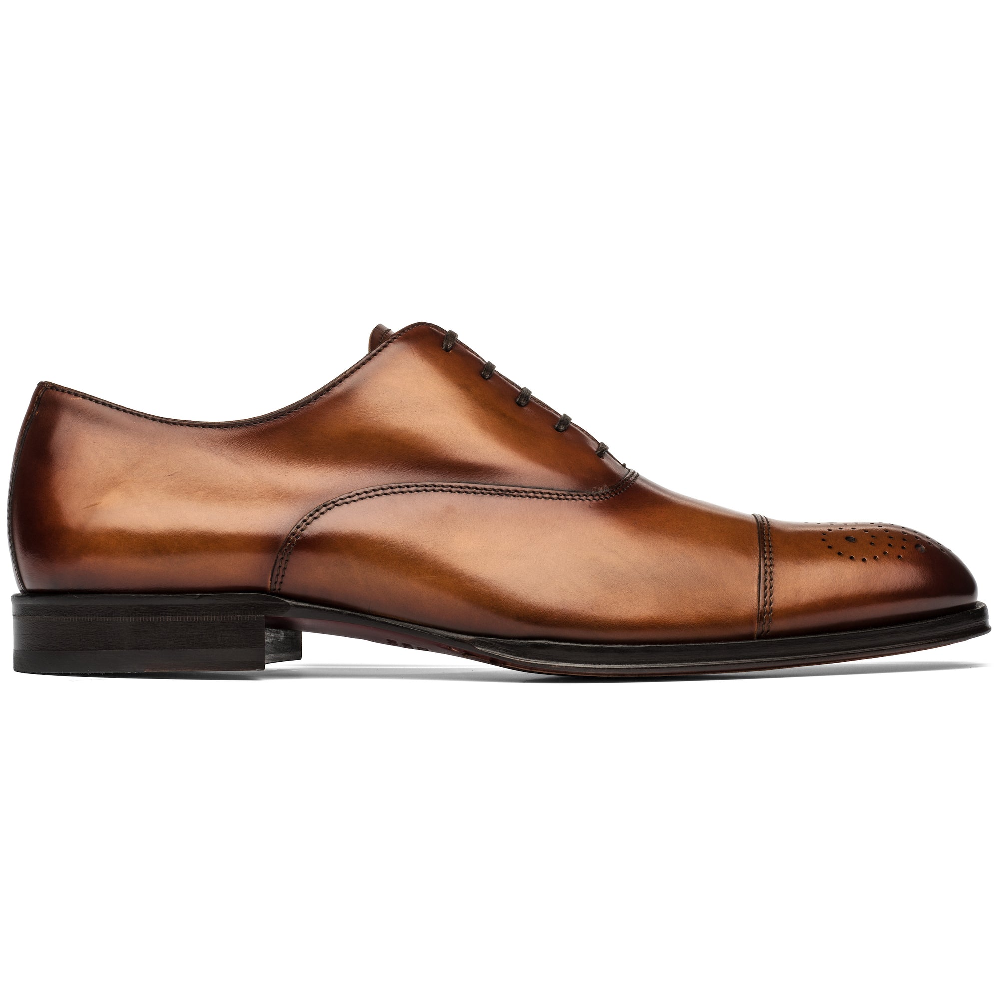 burnished tan shoes