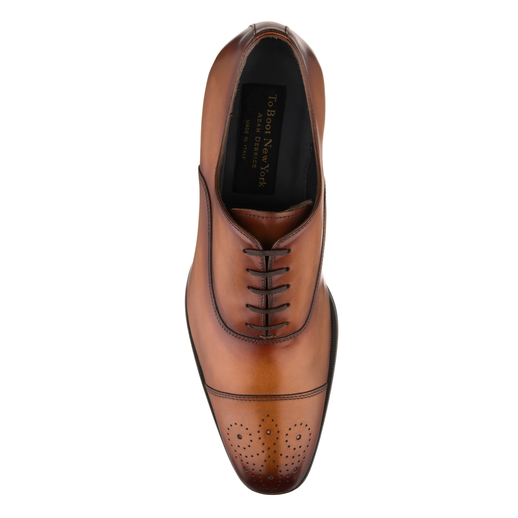 burnished tan shoes