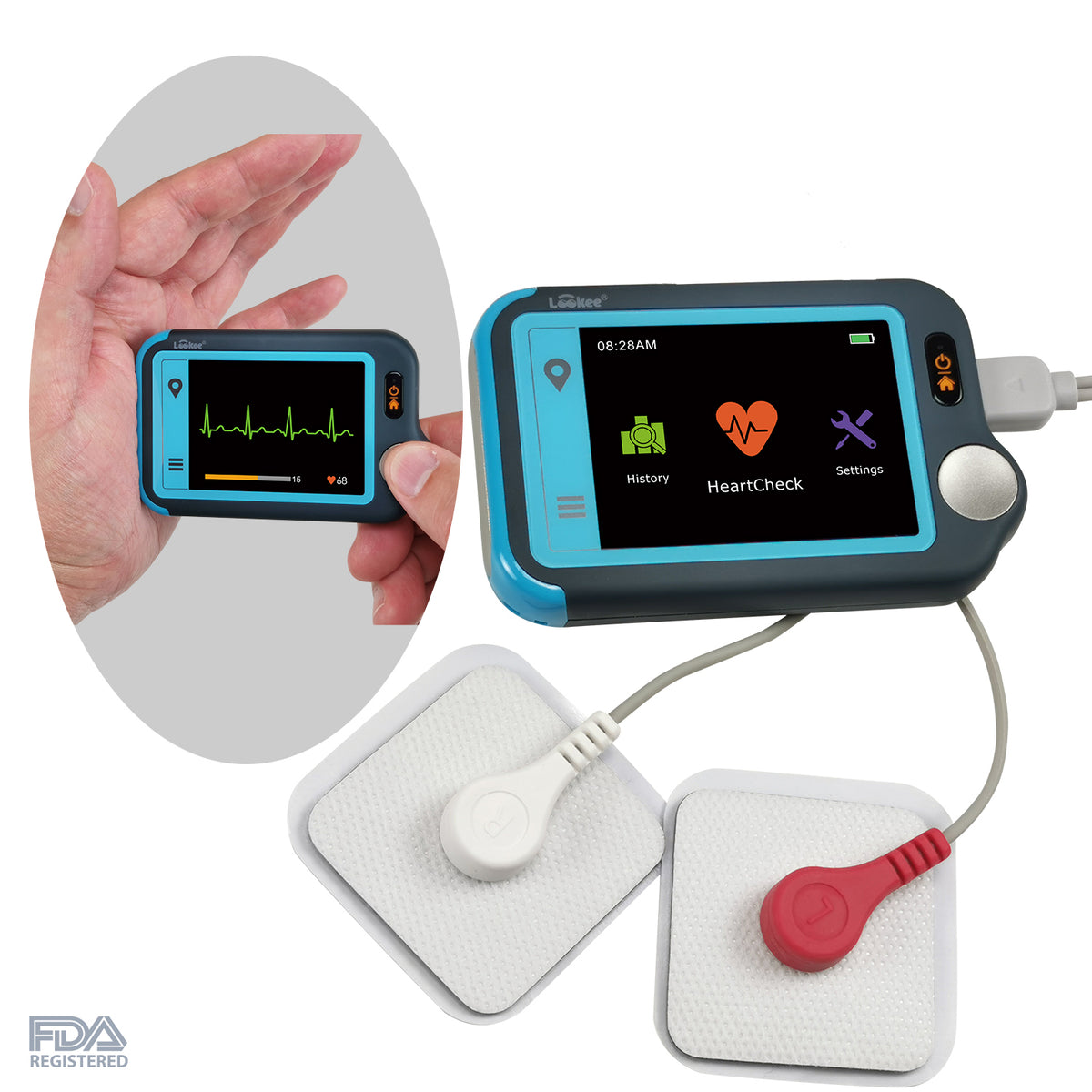 Personal ECG / EKG Heart Monitor | Cardiac Heart Rate Tracker – LookeeTech