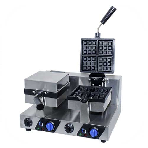 Belgian Waffle Maker Double Square Rotating UWB-5