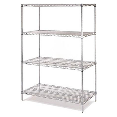 Shelving System Galvanised Brite Chrome 6 Tier 900 x 450 x 1800 mm 1836BR4(6)