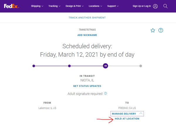 How to Hold at Location on FedEx !! Hold FedEx Package at Location