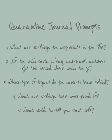 100 Journaling Prompts for Quarantine - Rad Vibes Only
